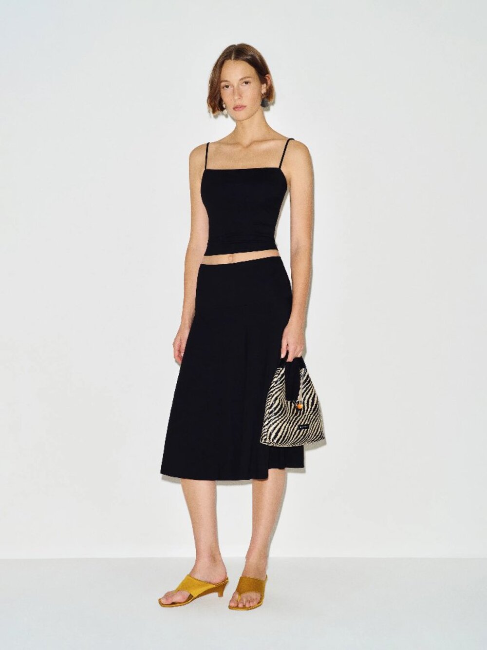NWT Reformation Lennon Knit Two-Piece Set - Black/Large
